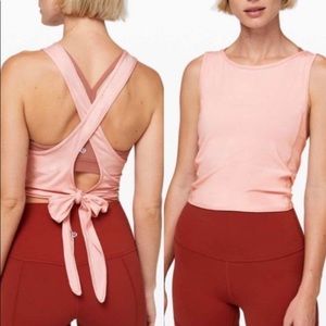 Lululemon athletica pink turn-to-tie tank